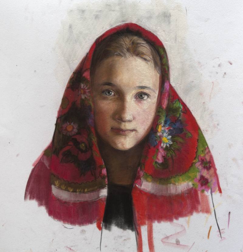 Colorful scarf — Milashevich Natasha