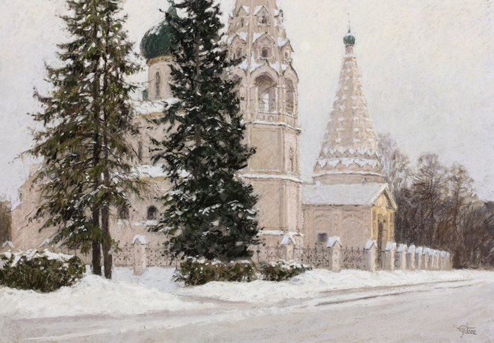 Sergey Oussik Original pastel on paper online. Paintings for sale